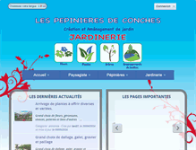 Tablet Screenshot of pepinieredeconches.fr